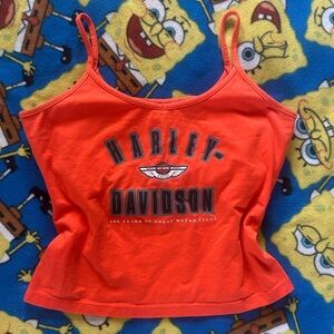 Harley-Davidson Women's Bright Orange Logo Cami